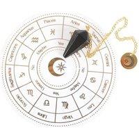 KDMD Astrology Wheel Pendulum in White