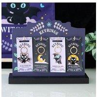KDMD Set of 24 Cute & Creepy Keyrings on Display