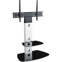 AVF Lucerne 70cm Curved Pedestal TV Stand, for TVs 32-65 in Silver