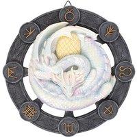 KDMD Ostara Dragon Resin Wall Plaque in Cream
