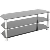 AVF Classic 1.25m Glass TV Stand, for TVs up to 60 in Black