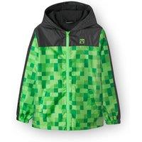 Minecraft Boy's Long Sleeve Zip Jacket | Boys Green | Official Merch | Size: 5-6 Years