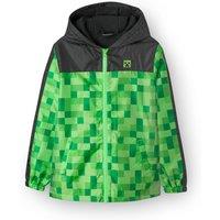 Minecraft Boy's Long Sleeve Zip Jacket | Boys Green | Official Merch | Size: 9-10 Years