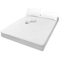 Living and Home Soft Deep Fit White Quilted Fitted Sheet | Size: King Fitted