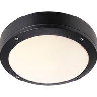 Nordlux Industrial Outdoor Ceiling Light Black Aluminium E27 Ceiling or Wall Mounting - Mains Powered, IP44