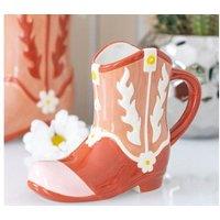 KDMD Pink Cowboy Boot Shaped Mug