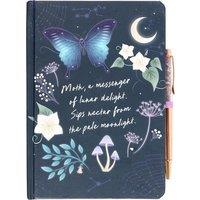 KDMD Midnight Moth Journal with Amethyst Pen in Teal