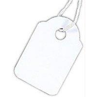 County Stationery Strung Tags Pack Of 10 in White