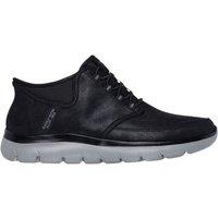 Skechers Men's Summits Slip-Ins Performtex Mid Top W/ Bungee Black Suede | Size: 9
