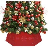 Berkfield Home Christmas Tree Skirt Red 68x25 cm | Size: 68x25 cm