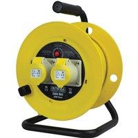 Faithfull Open Drum Cable Reel 110v 16a (UK Plug)