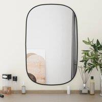 Berkfield Home Wall Mirror Black 70x45 cm