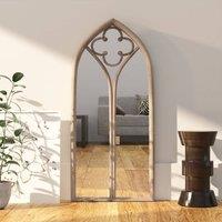 Berkfield Home Mirror Sand 100x45 cm Iron for Indoor Use in Beige