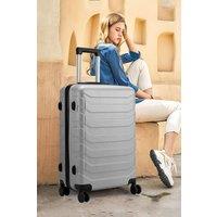 Rolling Hardshell Luggage Travel Suitcase, 24" Grey