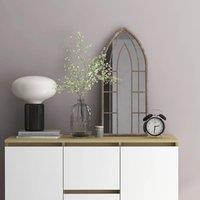 Berkfield Home Mirror Sand 70x30 cm Iron for Indoor Use in Beige