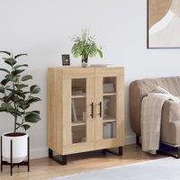 Berkfield Home Sideboard Sonoma Oak 69.5x34x90 cm Engineered Wood in Brown