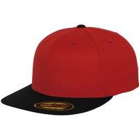 Flexfit by Yupoong Men's Premium 210 Fitted Two Tone Baseball Cap in Red | Size: S/M