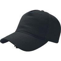 Atlantis Men's Cargo Weathered Visor 5 Panel Cap Pack of 2 in Black