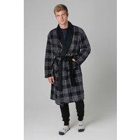 Tokyo Laundry Men's Plush Dressing Gown in Black | Size: Medium