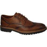 Thomas Blunt Men's Lace Up Brogue Shoe with Cushioned Insole in Brown | Size: 10