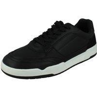 Thomas Blunt Men's Lace-Up Contrast Sole Casual Trainer in Black | Size: 11
