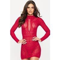 Ann Summers Women's Jewelled Janelle Dress in Red | Size: Small