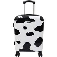 Groundlevel Animal Print Hard Shell Cabin Suitcase in White