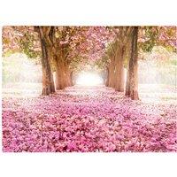Warren Reed - Designer Pink Flower Tree Tunnel Glass Chopping Board