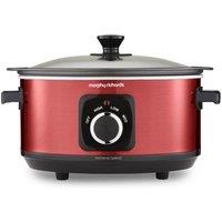 Morphy Richards Accents Sear & Stew 3.5L Slow Cooker in Red | Size: Medium