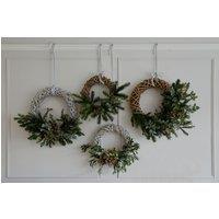 Ivyline Rattan Wreath White Diam 50Cm | Made of Kubu Rattan | On trend design