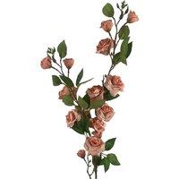 Leaf 90cm Artificial Pink Rose Stem