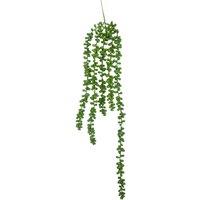 Leaf 70cm Artificial String of Hanging Pearls in Green