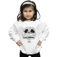 Disney Girl's Nightmare Before Christmas Jack Skellington Jack-O-Lanterns Sweatshirt in White | Size: 3-4 Years