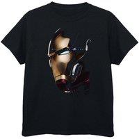 Avengers Endgame Boy's Avenge The Fallen Iron Man Cotton T-Shirt in Black | Size: 3-4 Years