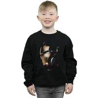 Marvel Boy's Avengers Endgame Avenge The Fallen Iron Man Sweatshirt in Black | Size: 3-4 Years