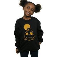 Disney Girl's Nightmare Before Christmas Jack Skellington Cemetary Sweatshirt in Black | Size: 3-4 Years