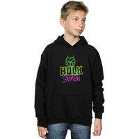 Marvel Boy's Hulk Smash Hoodie in Black | Size: 3-4 Years