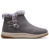Clarks Women's Brinkley Fur Dark Grey Ankle Boots | Size: 5-Standard Fit