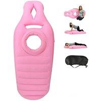 Hinsinc Women's Pink Inflatable Maternity Pillow - Waterproof Foldable Bed Mattress