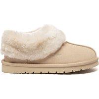 EverAu Australia Women's Real Sheepskin Ibis Slippers with EVA Sole in Light Sand | Size: 7