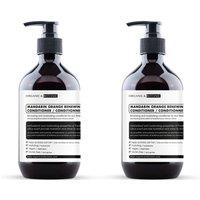 Organic & Botanic Women's Mandarin Orange Renewing Conditioner 500ml x 2 Duo Pack in White
