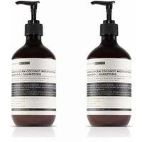 Organic & Botanic Women's Madagascan Coconut Moisturising Shampoo 500ml x 2 Duo Pack in White