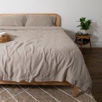 Native Natural Natural Single 100% Linen Duvet Cover (135x200cm)