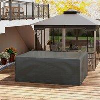 OUTSUNNY 235x190x90cm Large Patio Set Outdoor Garden Furniture Cover in Grey | Size: 235 x 190 x 90 cm