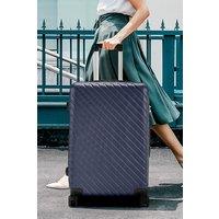 Living and Home Lightweight Hardside Travel Suitcase with Spinner Wheels, 28" Blue