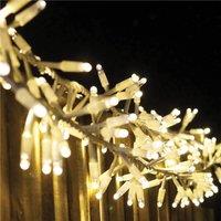 Xmas Haus Cluster Lights White Rubber IP65 5m /250 LED Warm White