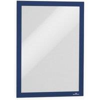 Durable Duraframe Self Adhesive Magnetic Signage Frame - 10 Pack - A4 Blue in Dark Blue