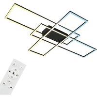 BRILONER White CCT LED Wall & Ceiling Light in Black