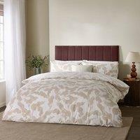 HOEM Lauro Printed Reversible Duvet Cover Set in Stone | Size: Double