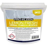 ProKleen Urinal Channel Slow Dissolving Blocks Lemon Fragrance 1 x 3KG in Blue